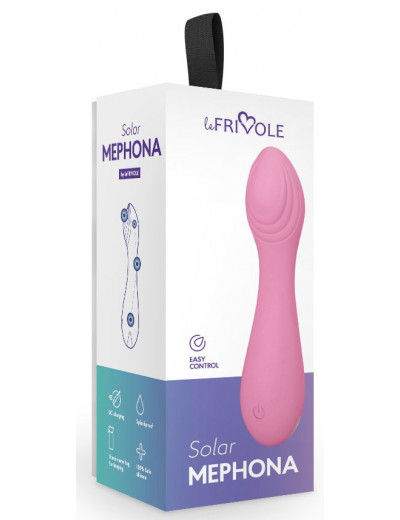 Розовый мини-вибратор Mephona - 11,7 см.