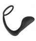 Чёрное эрекционное кольцо с анальной пробкой Black Velvets Ring   Plug