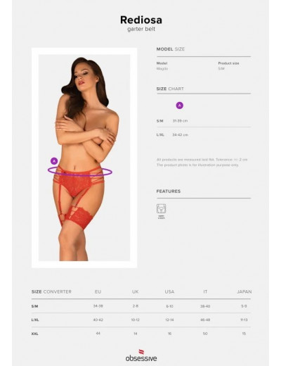 Пикантный пояс для чулок Rediosa