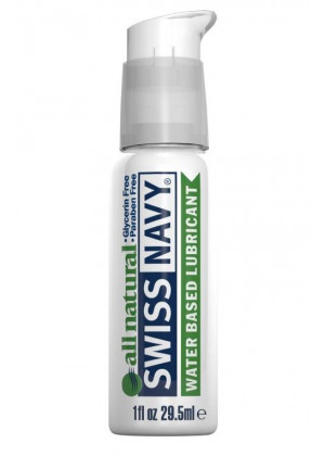 Гипоаллергенный лубрикант Swiss Navy All Natural Water Base Lubricant - 29,5 мл.