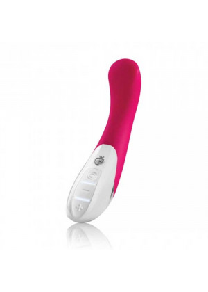 Ярко-розовый вибратор Mystim Al Punto - 25 см.