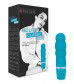 Бирюзовый рельефный мини-вибратор Bcute Classic Pearl - 10 см.