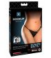 Черные трусики Remote Bowtie Bikini S-M-L с вибрацией и анальным стимулятором