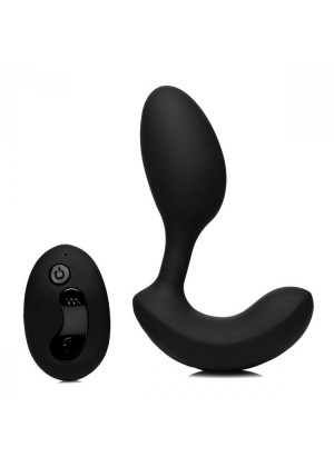 Черный стимулятор простаты 10X P-Flexer Prostate Stimulating Anal Butt Plug - 13,7 см.
