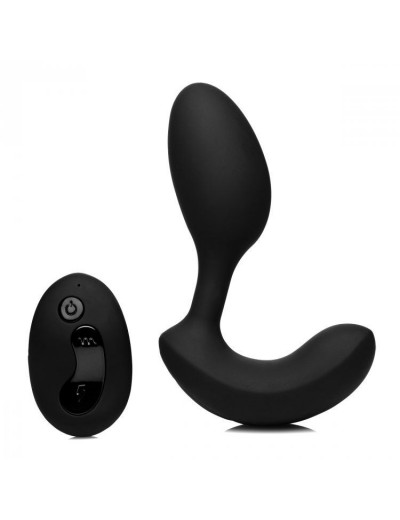 Черный стимулятор простаты 10X P-Flexer Prostate Stimulating Anal Butt Plug - 13,7 см.