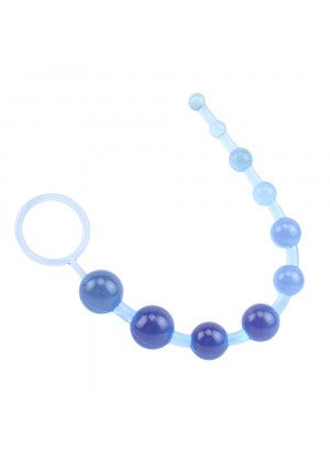 Голубая анальная цепочка Sassy Anal Beads - 26,7 см.