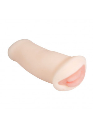 Вибрирующий мастурбатор-вагина с нежными губками Lily - 18 см.