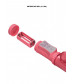 Розовый вибратор-кролик Rotating Bubbles - 23,2 см.