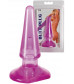 Фиолетовая анальная пробка BUTT PLUG - 9,5 см.