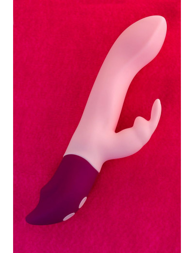 Розовый вибратор-кролик Hello Rabbit - 24,5 см.