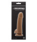 Кофейный гладкий фаллоимитатор на присоске с мошонкой Smooth 4 Inch Dildo - 14,6 см.