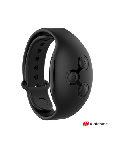 Черная вибровкладка в трусики с пультом-часами Anne s Desire Vibro Panty Wireless Watchme