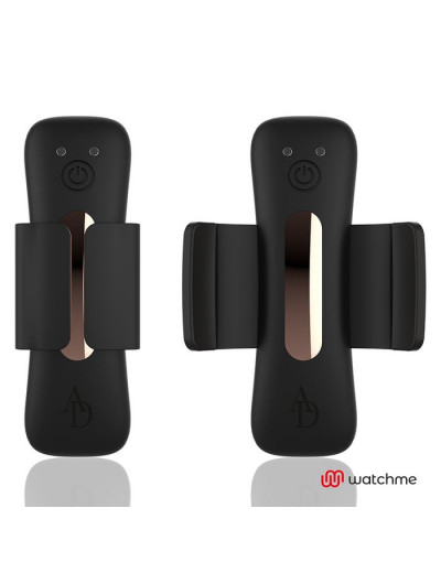 Черная вибровкладка в трусики с пультом-часами Anne s Desire Vibro Panty Wireless Watchme
