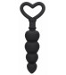 Черная анальная елочка Anal Love Beads - 15,3 см.