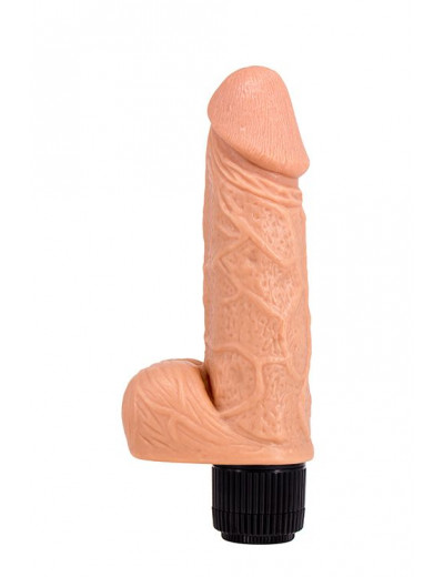Телесный вибратор SO REAL MULTISPEED VIBRATING 6INCH DONG - 15 см.