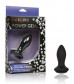 Черная анальная вибропробка с кристаллом Vibrating Petite Crystal Probe - 9,5 см.