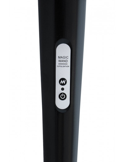 Чёрный проводной вибромассажер Magic Wand