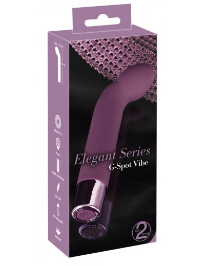 Фиолетовый G-стимулятор с вибрацией G-Spot Vibe - 16 см.