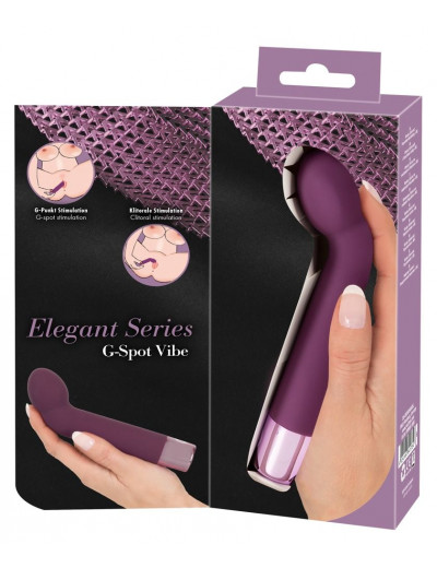 Фиолетовый G-стимулятор с вибрацией G-Spot Vibe - 16 см.