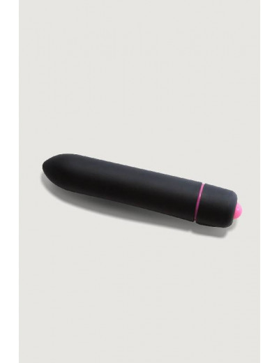 Черная компактная вибропуля Univibe - 9 см.