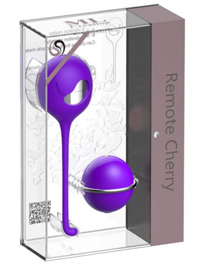 Фиолетовое виброяйцо с пультом управления Remote Cherry