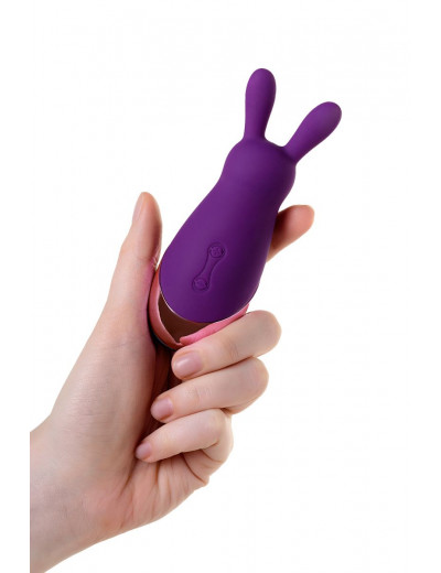 Фиолетовый стимулятор эрогенных зон Eromantica BUNNY - 12,5 см.