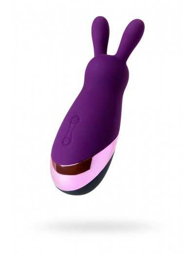 Фиолетовый стимулятор эрогенных зон Eromantica BUNNY - 12,5 см.