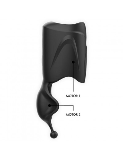 Черный мастурбатор Jamyjob Rechargeable Head Stroker Masturbator