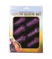 Набор из 6 розовых закрытых насадок с шипами TICKLER JELLY SLEEVE SET