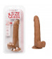 Коричневый фаллоимитатор Size Queen 8  - 25,5 см.