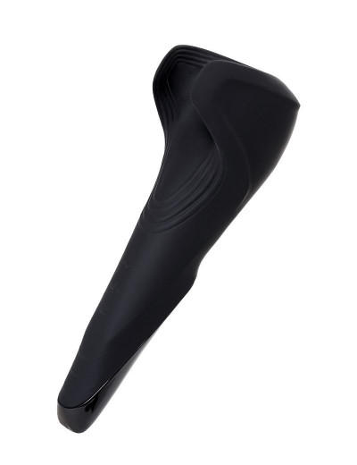 Чёрный нереалистичный мастурбатор с вибрацией Satisfyer Men Wand