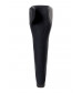 Чёрный нереалистичный мастурбатор с вибрацией Satisfyer Men Wand