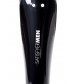 Чёрный нереалистичный мастурбатор с вибрацией Satisfyer Men Wand