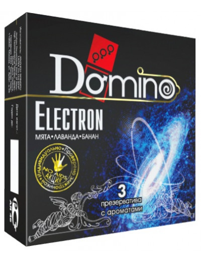 Ароматизированные презервативы Domino Electron - 3 шт.