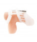 Белая клетка целомудрия Silicone Chastity Cage