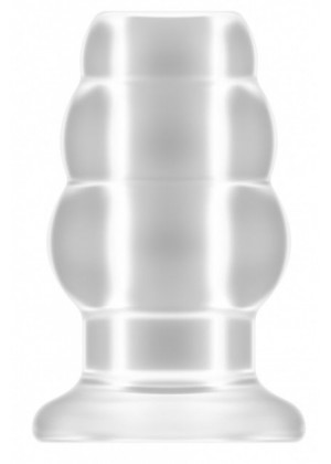 Прозрачная анальная пробка с тоннелем №50 Medium Hollow Tunnel Butt Plug 4 Inch - 10,2 см.