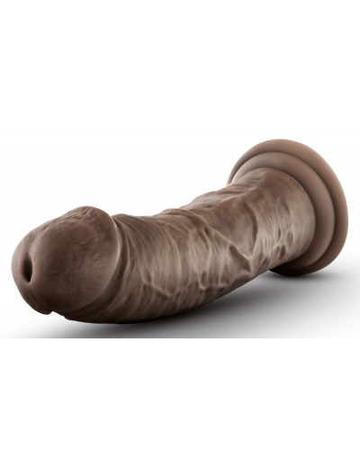 Коричневый фаллоимитатор 8 Inch Cock With Suction Cup - 20,3 см.