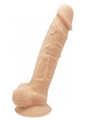 Телесный реалистичный фаллоимитатор DILDO 9INCH FLESH - 22,9 см.