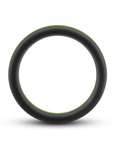 Черно-зеленое эрекционное кольцо Silicone Go Pro Cock Ring