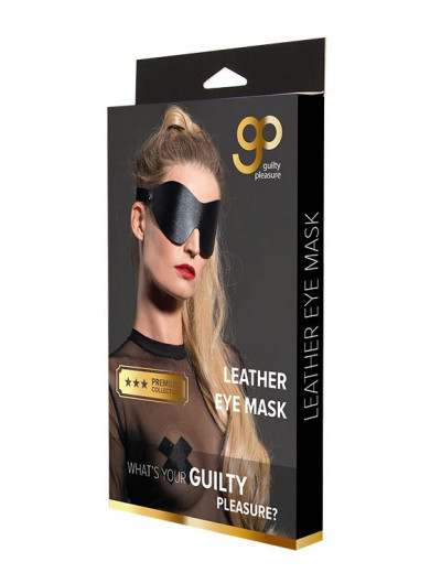 Черная сплошная маска на глаза PREMIUM EYE MASK