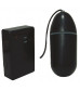 Чёрное виброяйцо Waterproof Remote Control Bullet с пультом ДУ