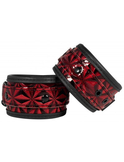 Красно-черные поножи Luxury Ankle Cuffs