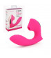 Ярко-розовый вибромассажёр с вакуумной стимуляцией Vaginal   Suction Lover