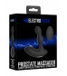 Черный массажер простаты с электростимуляцией и пультом ДУ Prostate massager
