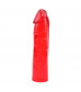 Красный классический вибратор с 2 сменными насадками Hers Dildo Kit