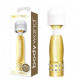 Золотистый жезловый мини-вибратор с кристаллами Mini Massager Gold Edition