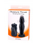 Чёрный анальный вибратор на присоске Pleasure Thrust - 14 см.