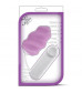 Фиолетовое виброяйцо Swirl Bullet with Silicone Sleeve
