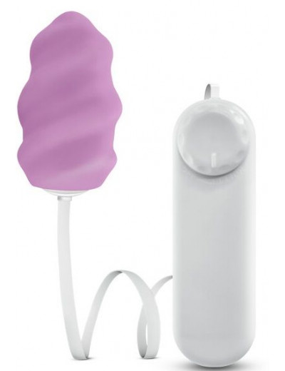 Фиолетовое виброяйцо Swirl Bullet with Silicone Sleeve