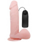 Реалистичный фаллоимитатор с ротацией EROWOMAN - 19,5 см.